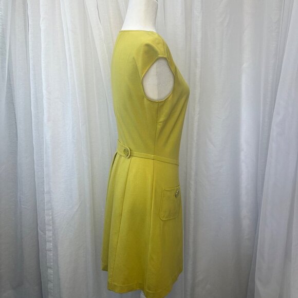 Ted Baker London Dress Olive Lime Color Size 2 Pull Over Style Career Casual - Picture 4 of 11